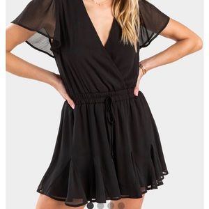 Sheer Back Romper
